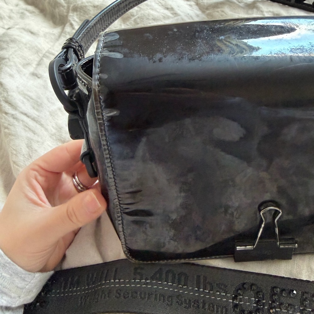 Off-White Black Mirror Binder Clip Bag - Picture 5 of 8